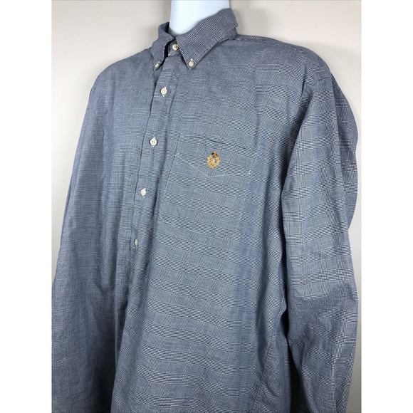 Lauren Ralph Lauren Men's Long Sleeve Button Down Royal Crest Decal Size L - Picture 5 of 10